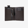 Billetero de piel para hombre, Serie spongy/leather. 8.5x10.5 cm