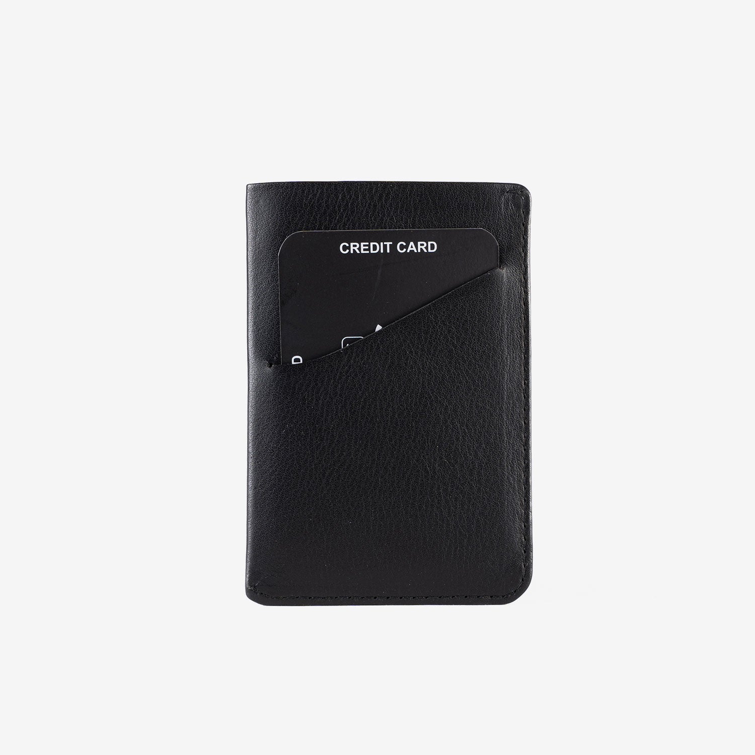 Tarjetero de piel para hombre, Serie spongy/leather. 7x10.5 cm