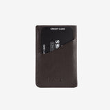 Leather wallet for men, brown color, Spongy/Leather series. 7x10.5 cm