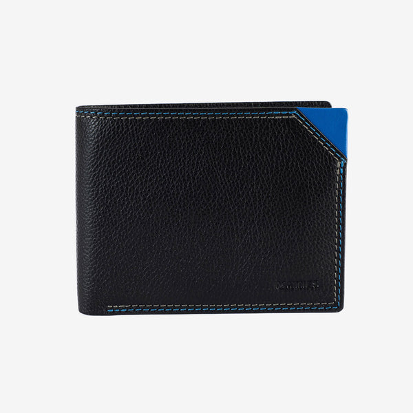 Billetero para hombre, Serie Hudson. 11.5 x 9 cm