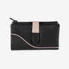 Billetero de piel para mujer, Serie line leather. 17x10 cm