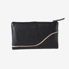Billetero de piel para mujer, Serie line leather. 17x10 cm