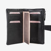 Billetero de piel para mujer, Serie line leather. 17x10 cm