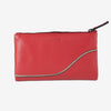Billetero de piel para mujer, Serie line leather. 17x10 cm