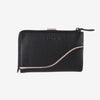 Billetero de piel para mujer, Serie line leather. 14.5x09 cm