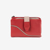 Billetero de piel para mujer, Serie line leather. 14.5x09 cm