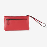 Monedero de piel para mujer, Serie line leather. 19.5x10.5 cm
