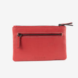 Monedero de piel para mujer, Serie line leather. 16x10 cm