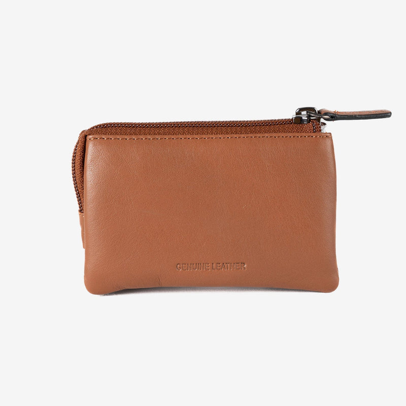 Monedero de piel para mujer, Serie line leather. 12x07 cm