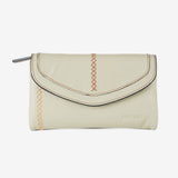 Cartera de piel para mujer, Serie stitch leather. 17x10 cm