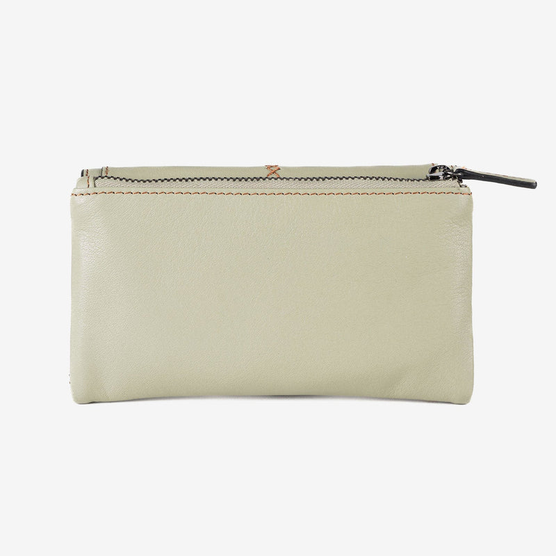 Cartera de piel para mujer, Serie stitch leather. 17x10 cm