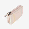 Monedero de piel para mujer, Serie stitch leather. 12x07 cm