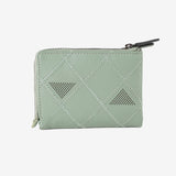 Billetero de piel para mujer, Serie laser leather. 12.5x09 cm