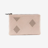 Leather wallet for women, beige color, Laser Leather series. 16x10 cm