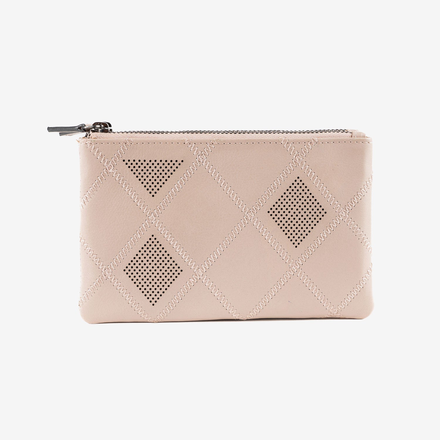 Monedero de piel para mujer, Serie laser leather. 16x10 cm