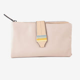 Billetero de piel para mujer, Serie strap leather. 16.5x10 cm