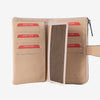 Billetero de piel para mujer, Serie strap leather. 16.5x10 cm