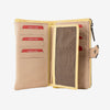 Billetero de piel para mujer, Serie strap leather. 16.5x10 cm