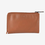 Leather wallet for women, leather color, Strap leather series. 14.5x9.5 cm