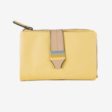 Billetero de piel para mujer, Serie strap leather. 14.5x9.5 cm
