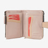 Billetero de piel para mujer, Serie strap leather. 12x09 cm
