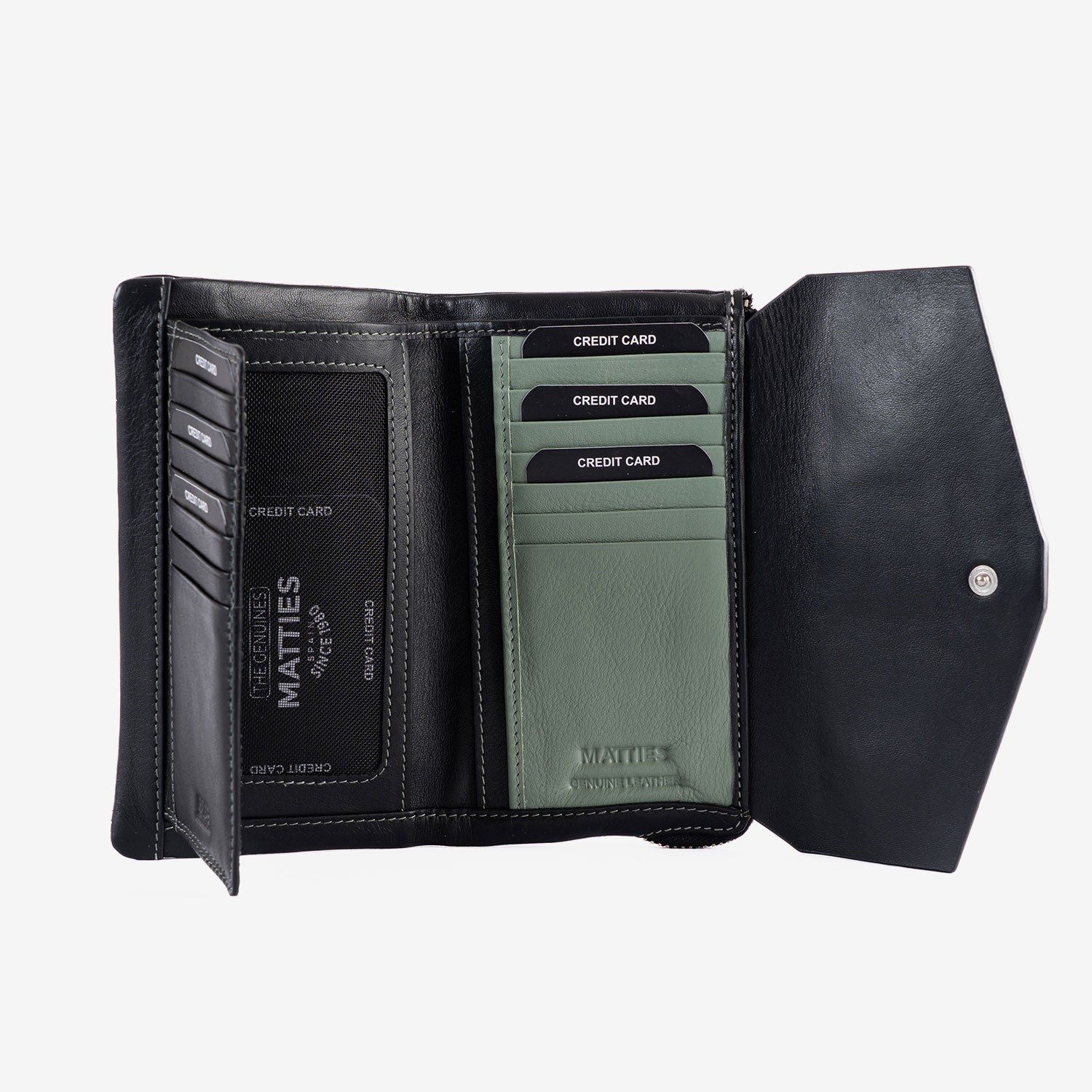 Billetero grande para mujer, Serie Noa. 17 x 10 cm