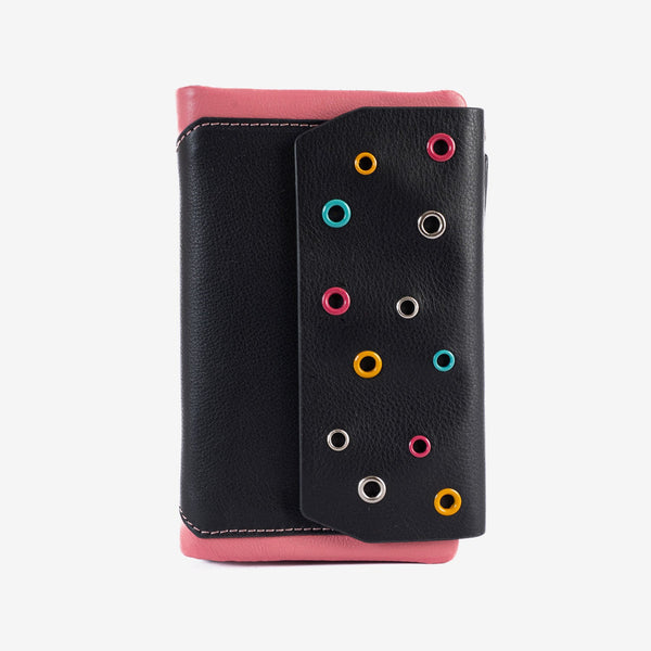 Cartera para mujer, Serie Mushi. 16.5 x 10 cm