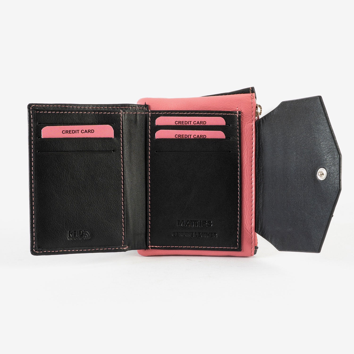 Billetero para mujer, Serie Mushi. 9 x 12.5 cm