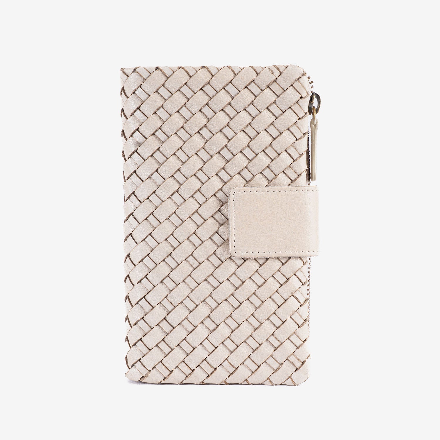 Billetero para mujer, Serie Trenzada. 16.5 x 9.5 cm