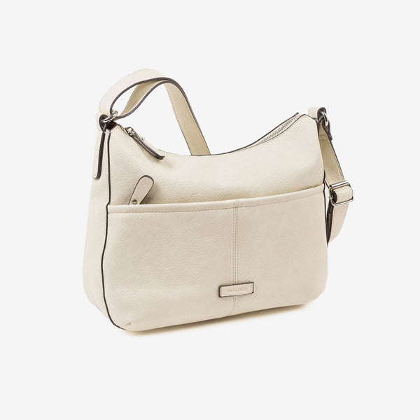 WOMEN'S BAG, BEIGE-V COLOR, NEW CLASSIC SERIES. 30x24x10 CM