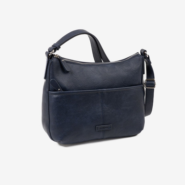 WOMEN'S BAG, BLUE-V COLOR, NEW CLASSIC SERIES. 30x24x10 CM