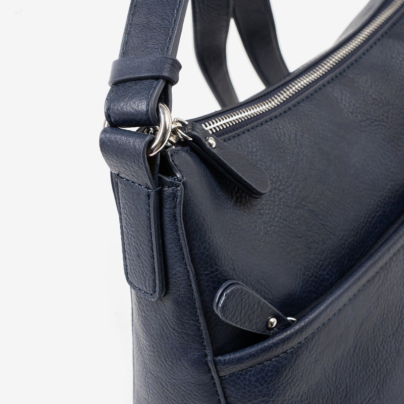 WOMEN'S BAG, BLUE-V COLOR, NEW CLASSIC SERIES. 30x24x10 CM