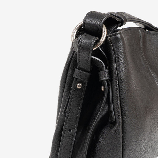 WOMEN'S BAG, BLACK-V, NEW CLASSIC SERIES. 24x19x10.5 CM