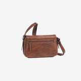 WOMEN'S CROSSBODY BAG, BROWN COLOR, NEW CLASSIC SERIES. 25x15x10cm