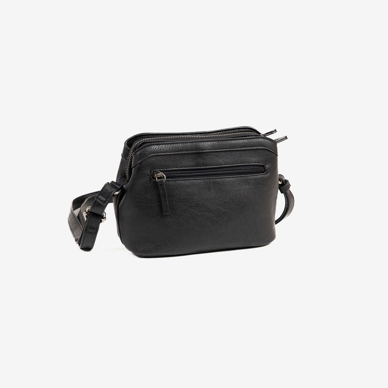 WOMEN'S BAG, BLACK-V, NEW CLASSIC SERIES. 22x16x10 CM