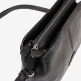 BOLSO BANDOLERA DE MUJER, COLOR NEGRO, SERIE NEW CLASSIC. 22x16x10 cm