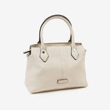 HAND BAG WITH SHOULDER STRAP, BEIGE-V COLOR, NEW CLASSIC SERIES. 28x20x11 CM