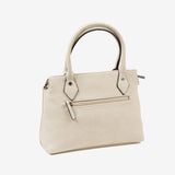 HAND BAG WITH SHOULDER STRAP, BEIGE-V COLOR, NEW CLASSIC SERIES. 28x20x11 CM