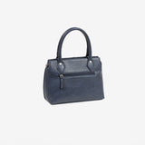 HAND BAG WITH SHOULDER STRAP, BLUE-V COLOR, NEW CLASSIC SERIES. 28x20x11 CM