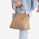 BOLSO DE MANO CON BANDOLERA, SERIE NEW CLASSIC. 28x20x11 CM