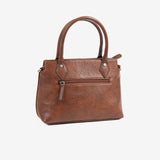 WOMEN'S HANDBAG WITH CROSSBODY BAG, BROWN COLOR, NEW CLASSIC SERIES. 28x20x11cm