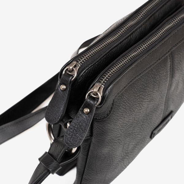 WOMEN'S BAG, BLACK-V, NEW CLASSIC SERIES. 24x16x07 CM