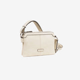 WOMEN'S BAG, BEIGE-V COLOR, NEW CLASSIC SERIES. 24x16x07 CM