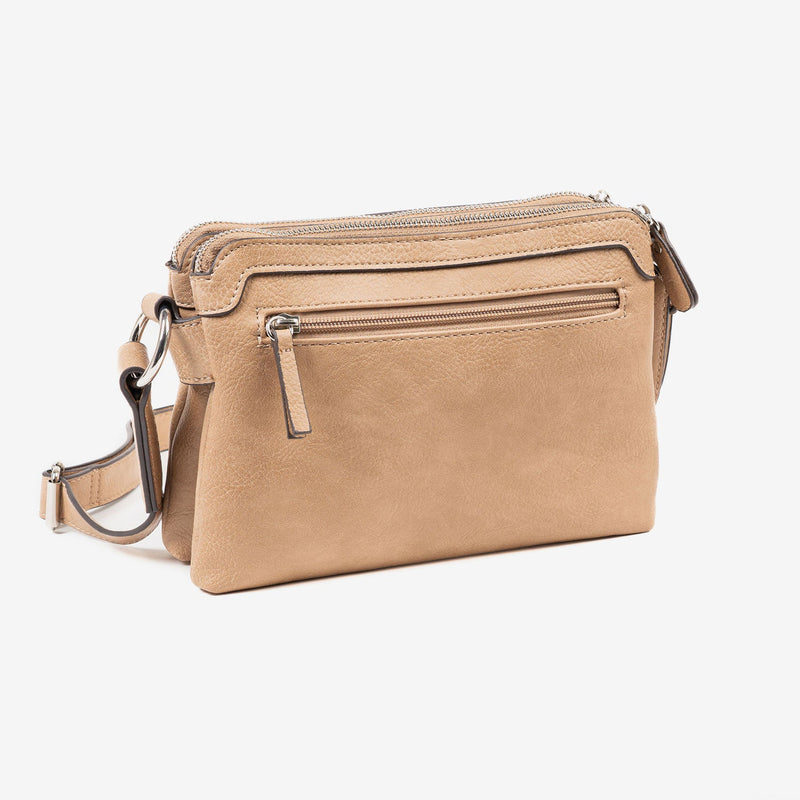 WOMEN'S BAG, CAMEL-V COLOR, NEW CLASSIC SERIES. 24x16x07 CM