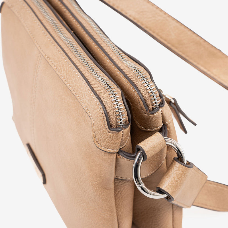 WOMEN'S BAG, CAMEL-V COLOR, NEW CLASSIC SERIES. 24x16x07 CM