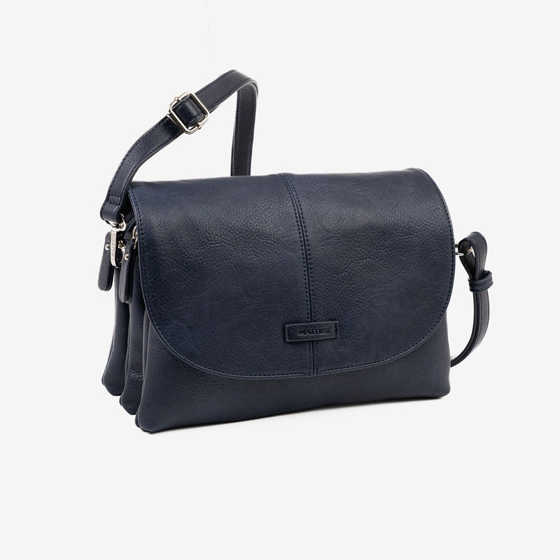 WOMEN'S BAG, BLUE-V COLOR, NEW CLASSIC SERIES. 27x20x09 CM