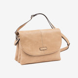 WOMEN'S BAG, CAMEL-V COLOR, NEW CLASSIC SERIES. 27x20x09 CM