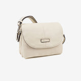 WOMEN'S BAG, BEIGE-V COLOR, NEW CLASSIC SERIES. 20.5x16x08 CM