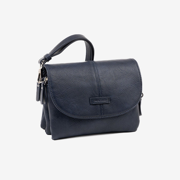 WOMEN'S BAG, BLUE-V COLOR, NEW CLASSIC SERIES. 20.5x16x08 CM