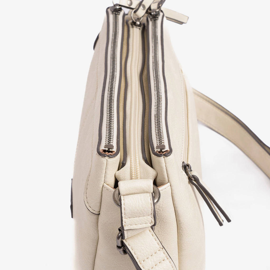 Bolso bandolera mujer, Serie New Classic. 27x18.5x09 cm